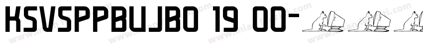 KSVSPPBUJB0 19 00字体转换